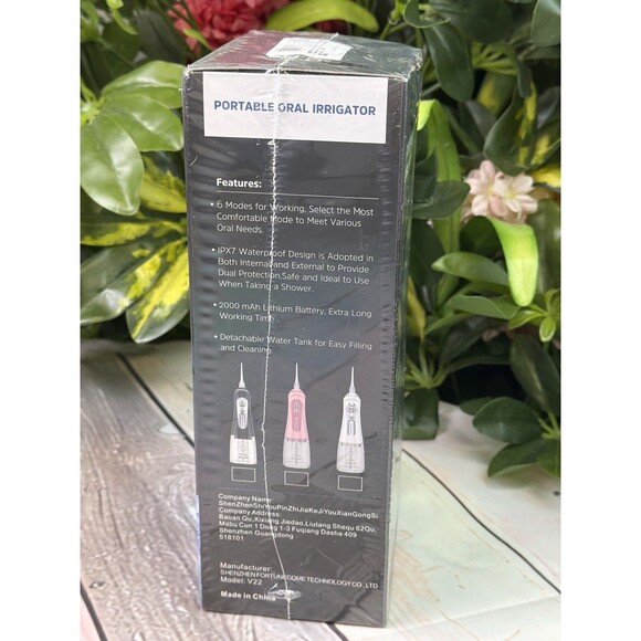 NBGRLVS Portable Oral Irrigator Water Flosser IPX7 Waterproof 6 Modes 320ml NIB - Picture 2 of 6